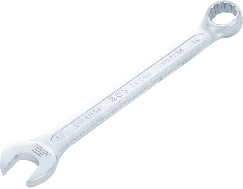 Očkoplochý klíč 14 mm BGS1030564, DIN 3113A, matný chrom (BGS1030564)