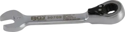 BGS 30709 Očkoplochý klíč 9 mm s ráčnou, extra krátký (BGS1030709)