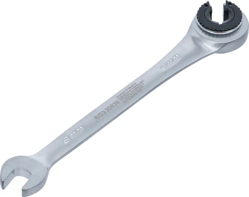 BGS 30839 Otevřený očkoplochý klíč 9 mm s ráčnou pro převlečné matice (BGS1030839)