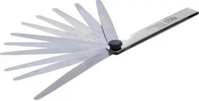 Spárové měrky 0,03 ÷ 0,5 mm BGS103135 Setinové pro pístní kroužky. Sada 11 plátků (BGS103135)