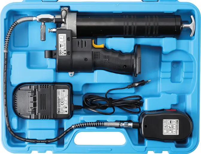 Aku tlaková mazací pistole BGS Technic 3175, 1x aku 2.0 Ah + nabíječka, BGS3175 (BGS103175)