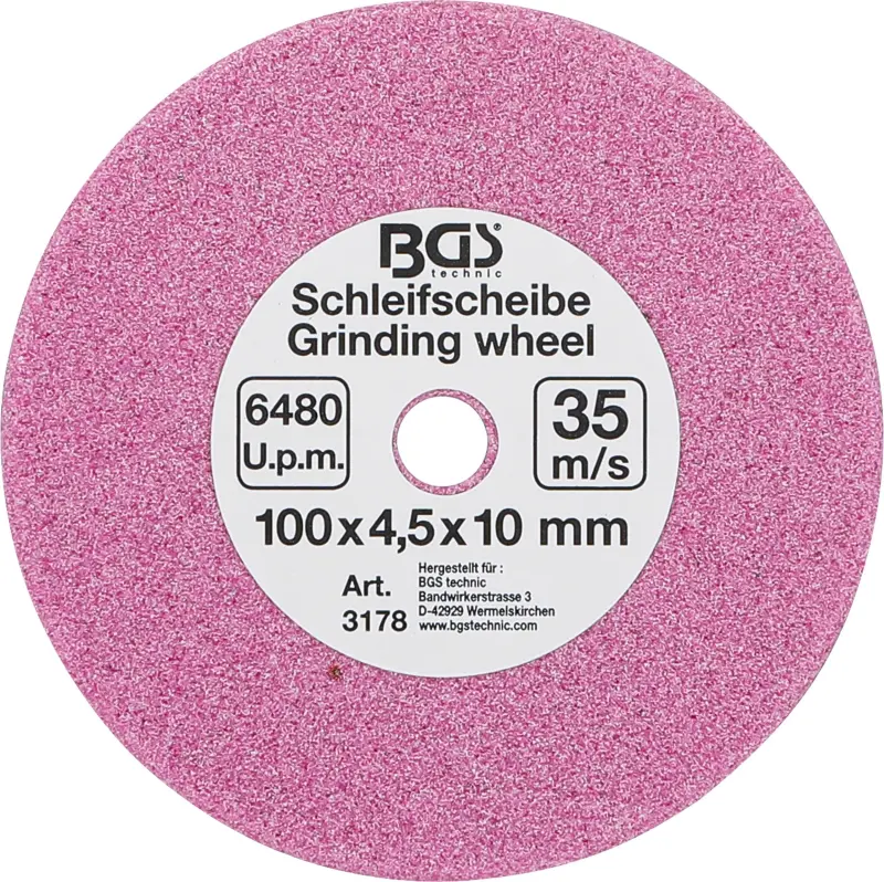 BGS 3178 Brusný kotouč 100 x 4,5 x 10 mm pro brusku pilových řetězů BGS (BGS103178)
