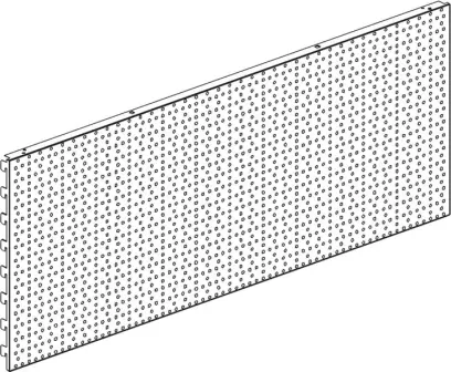 Zadní panel 400/625mm děrovaný !OBJ! (L81413)