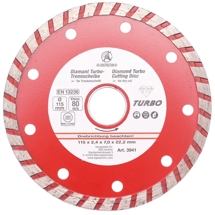 Turbo řezný kotouč O 115 mm (BGS103941)