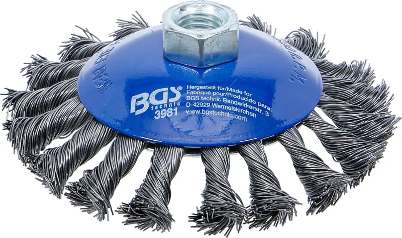 BGS 3981 Miskový copanový kartáč pr. 115 mm na autoskla. Uchycení M14x2 mm (BGS103981)