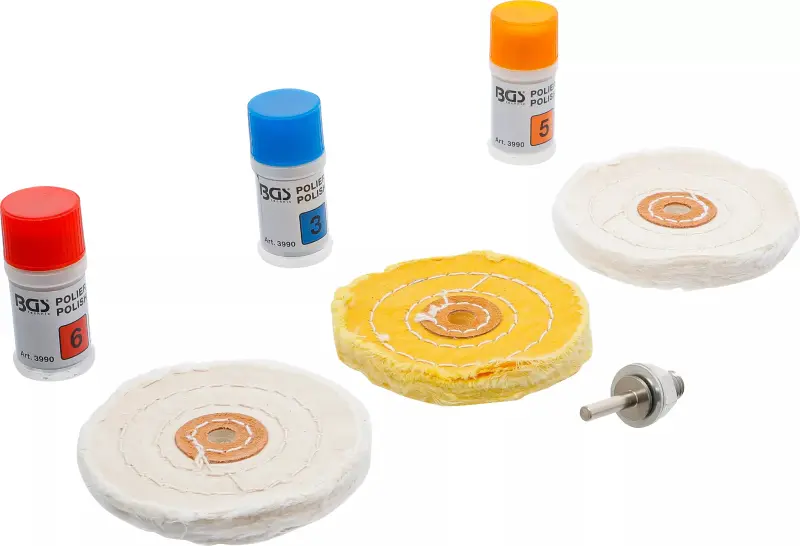 Lešticí sada na měkké kovy BGS103990 7 dílů (BGS103990)