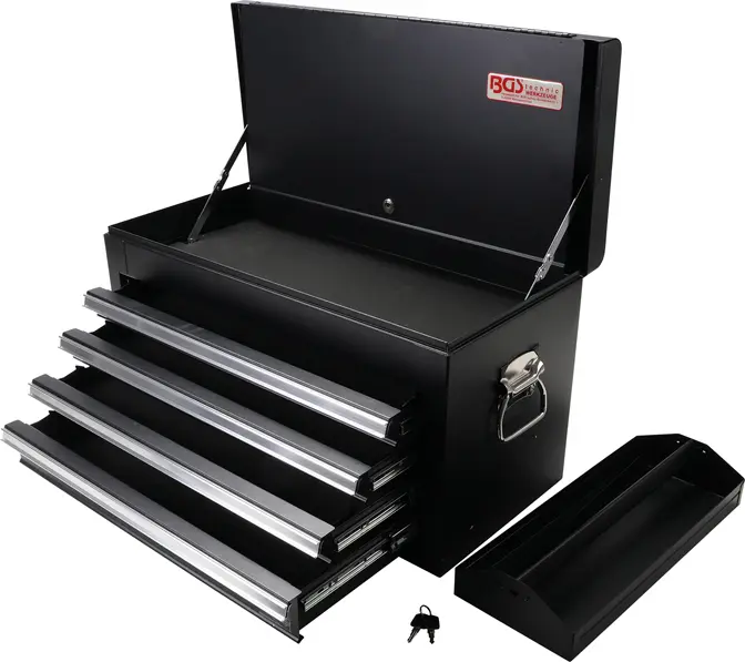 box na nářadí 4 zásuvky,vhodný i jako nástavba na dílenský vozík (BGS104001)