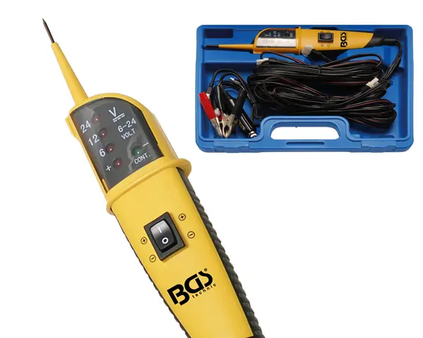 Multitester - zkoušečka 6V ÷ 24V pro automobily BGS1040100 (Sada 4 dílů) (BGS1040100)