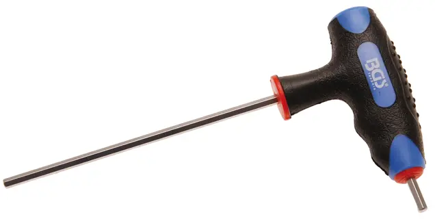 Zástrčný šestihranný klíč (inbus) 4 mm s T-rukojetí a boční čepelí. BGS 4010 (BGS104010-4)