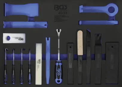 BGS 4034 Nářadí pro uvolnění lišt, čalounění Sada 17 dílů (BGS104034)