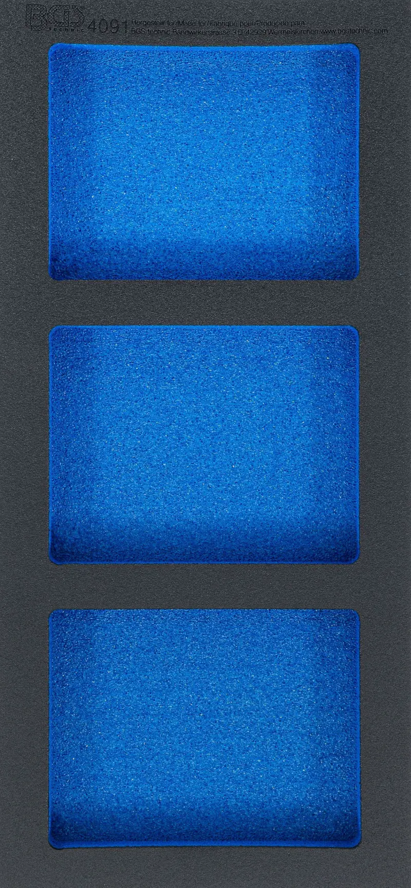 BGS 4091 Nářaďový modul 1/3 - prázdný. 3 odkládací plochy 140x110x20 mm (BGS104091)
