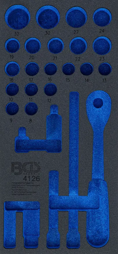 BGS 4126-1 Prázdná vložka do dílenského vozíku 1/6. Pro BGS 4126 (BGS104126-1)