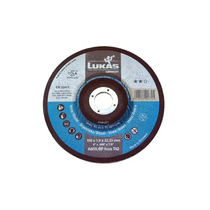 Rozbrušovací kotouč Lukas PREMIUMFLEX T41 150x1,6 A46T-BF INOX (LUAT000700)