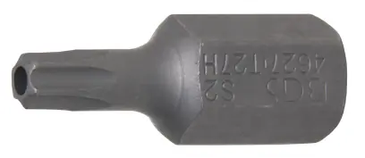 Bit  Délka 30 mm  pohon vnější šestihran 10 mm (3/8")  T-profil (pro Torx) s otvorem T27