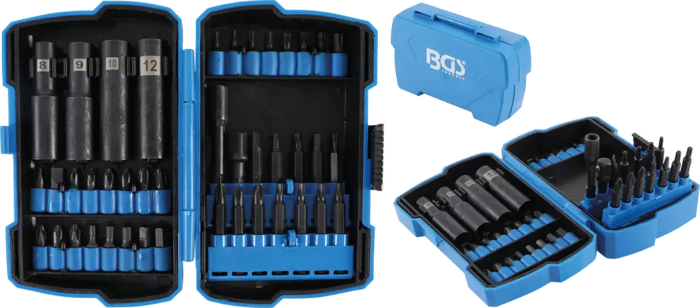 Bity 1/4" a nástrčné klíče 3/8" BGS104810 Sada 42 dílů v kazetě (BGS104810)