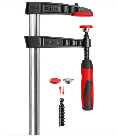 Tuhá šroubová svěrka Bessey TG16-2K z temperované litiny 160/80 mm (BES TG 16 2K)