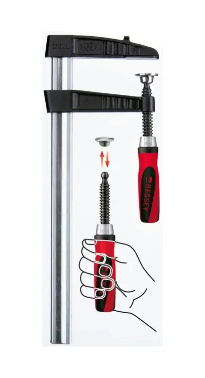 Šroubové ztužidlo Bessey TGK40-2K z temperované litiny 400/120 mm (BES TGK 40-2K)