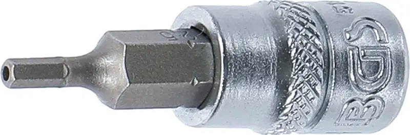 BGS 5156-2-5 Hlavice zástrčná 1/4" 6hran 2,5 mm s vrtáním (BGS105156-2-5)