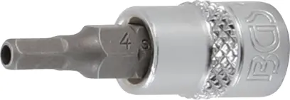 BGS 5156-4 Hlavice zástrčná 1/4" 6hran 4 mm s vrtáním (BGS105156-4)