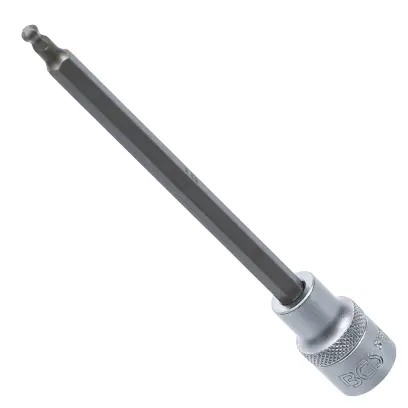 Bitová zástrčná hlavice 1/2" šestihran 5 mm s kulovou hlavou. BGS 5184 (BGS105184-HB5)