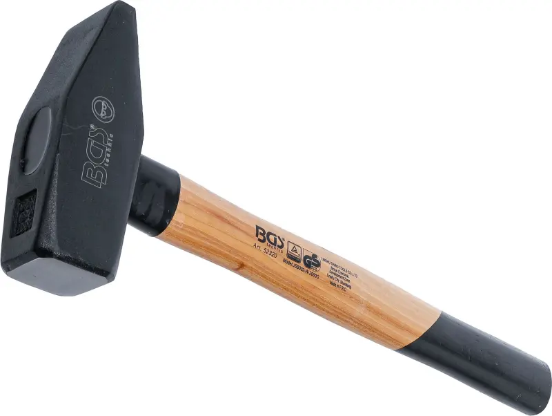 BGS 52320 Zámečnické kladivo 2000 g dřevěná (hickory) rukojeť, TÜV-GS (BGS1052320)