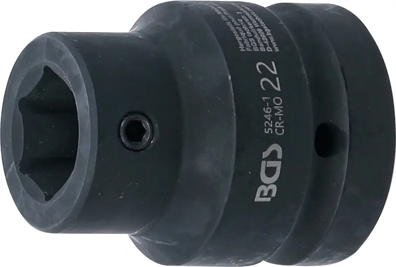 Adaptér vnitřní 1" BGS105246-1, vnitřní šestihran 22 mm, tvrzený (BGS105246-1)