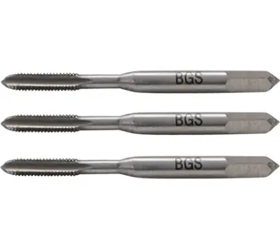 Závitníky M3 x 0,5 mm BGS 0920 předřezávací, střední a dokončovací (BGS100920)