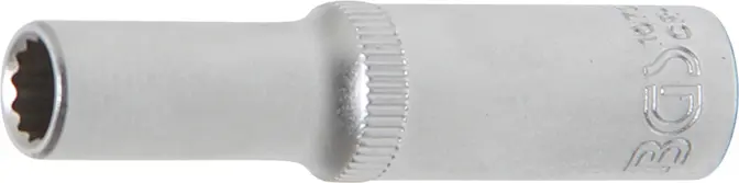 Nástrčná hlavice 1/4" dvanáctihranná 6 mm BGS1010706, prodloužená (BGS1010706)