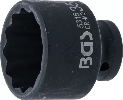 Nástrčná hlavice 1/2" 35 mm BGS15315, 12hranná, rázová (BGS105315)