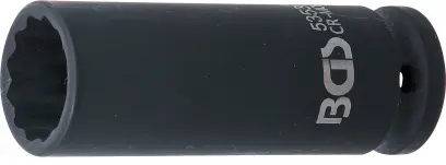 Nástrčná hlavice 1/2" 21 mm BGS105353, prodloužená, tvrzená, 12hranná (BGS105353)