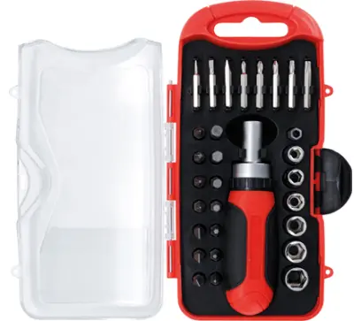 Sada nástrčných hlavic na klíče a bity | s ráčnovo (BGS1020130)