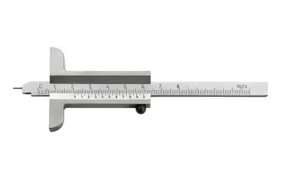 Hloubkoměr Fortis 200 mm s měřicím kolíkem (0,02 mm)
