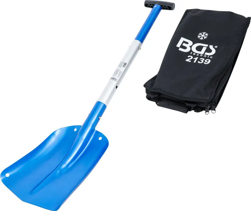 BGS 2139 Hliníková lopata na sníh s násuvnou násadou s rychlouzávěrem (BGS102139)
