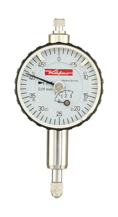 Přesný malý úchylkoměr pr. 40 mm Käfer 10248 s otočným ciferníkem
