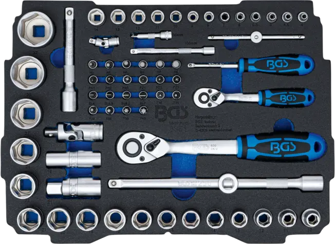 Pěnová vložka pro BGS BOXSYS1 & 2: Sada nástrčných (BGS103351)