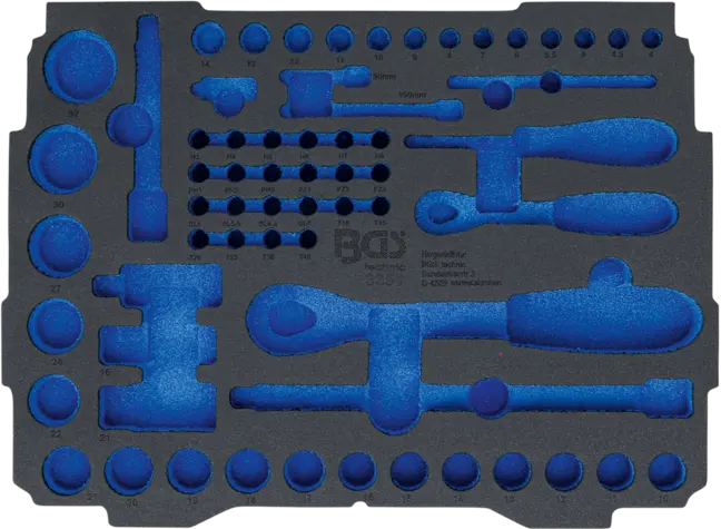 Pěnová vložka pro BGS BOXSYS1 & 2 | prázdná | pro (BGS103351-1)