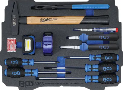 Pěnová vložka pro BGS BOXSYS1 & 2: sada kladiva, k, BGS 3353 (BGS103353)