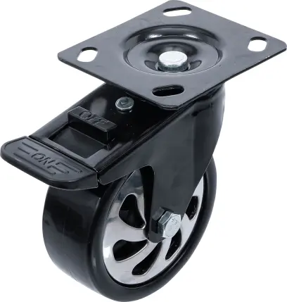 Otočné kolečko  s montážní deskou a brzdou  pro BGS 4107, 4204, 4205, 4206, 4199