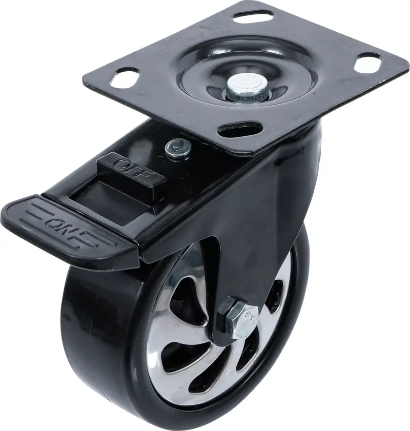 Otočné kolečko  s montážní deskou a brzdou  pro BGS 4107, 4204, 4205, 4206, 4199