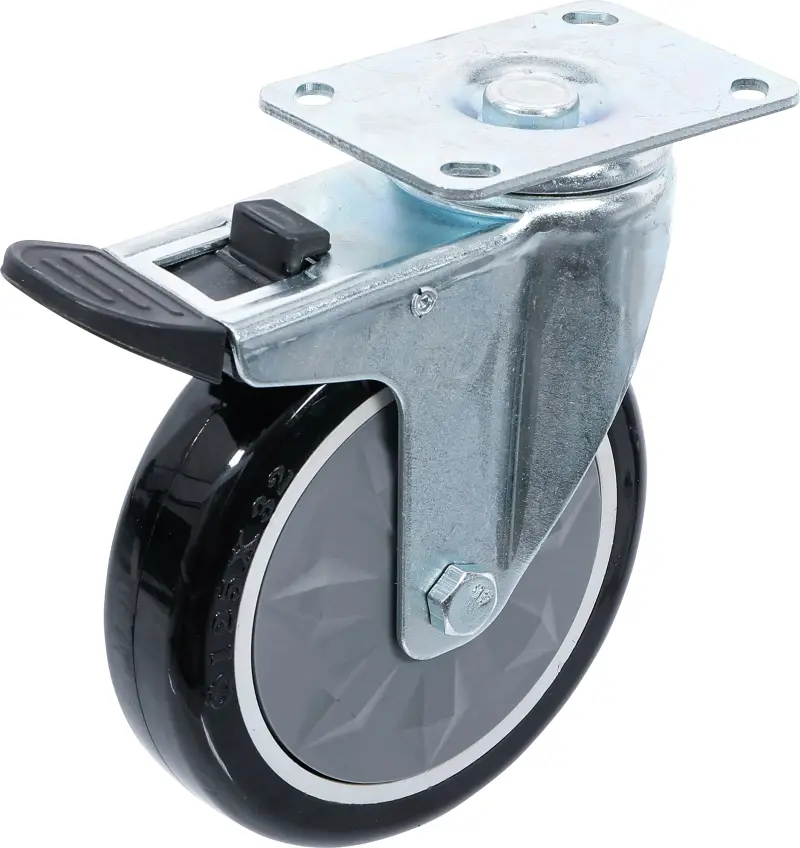 Otočné kolečko | s montážní deskou a brzdou | pro (BGS104235-2)