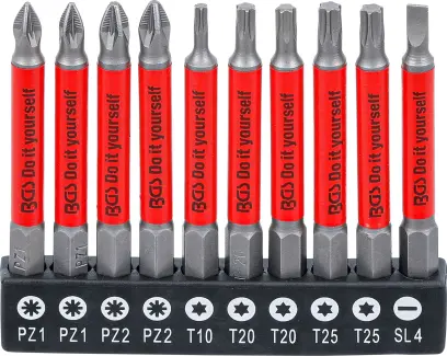 BGS 4831 Sada protiskluzových bitů, magnetická, 70 mm (10 dílná) (BGS104831)