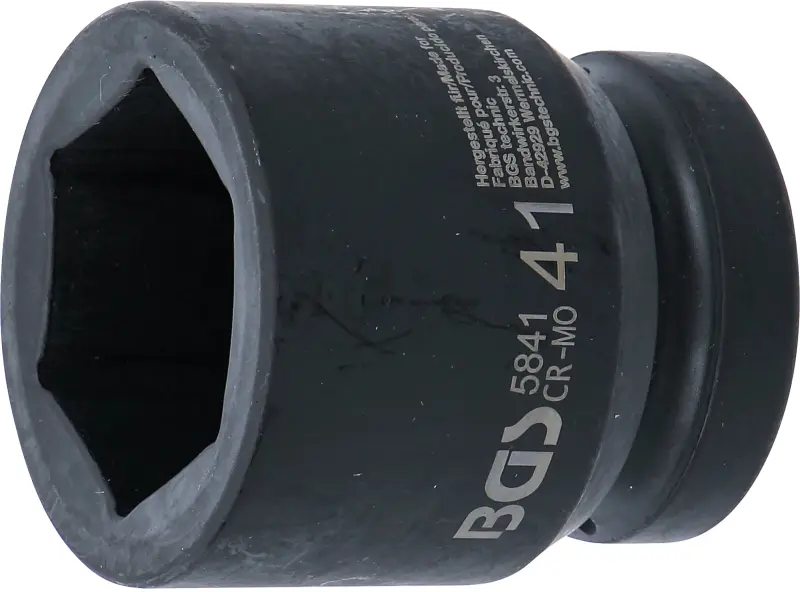 Nástrčná hlavice 1" 41 mm BGS105841 tvrzená, Pro Torque (BGS105841)