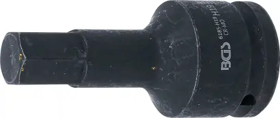Zástrčná bitová hlavice 3/4" HEX 19 x100 mm BGS106185-H19 rázová (BGS106185-H19)