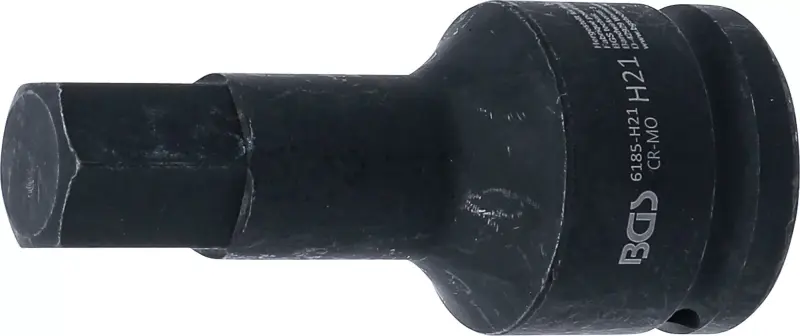 Zástrčná bitová hlavice 3/4" HEX 21 x100 mm BGS106185-H21 rázová (BGS106185-H21)