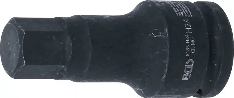 Zástrčná bitová hlavice 3/4" HEX 24 x100 mm BGS106185-H24 rázová (BGS106185-H24)