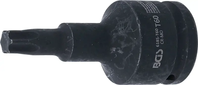 Zástrčná bitová hlavice 3/4" Torx T60 x100 mm BGS106185-T60 rázová (BGS106185-T60)