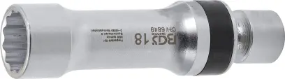 BGS 6849 Kloubová nástrčná hlavice 3/8" 12hranná 18 mm na zapalovací svíčky, s přídržnou pružinou (BGS106849)