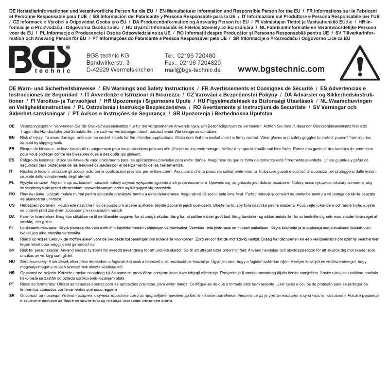Nástrčné hlavice 1/2" E-profil E10 ÷ E24 BGS106425 Sada 9 dílů (BGS106425)