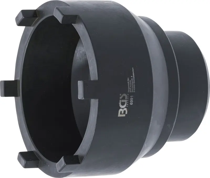 Klíč na matice se zářezy pro zadní nápravu  pro Mercedes-Benz, MAN 10/13 t NR7/4  122 × 139 mm