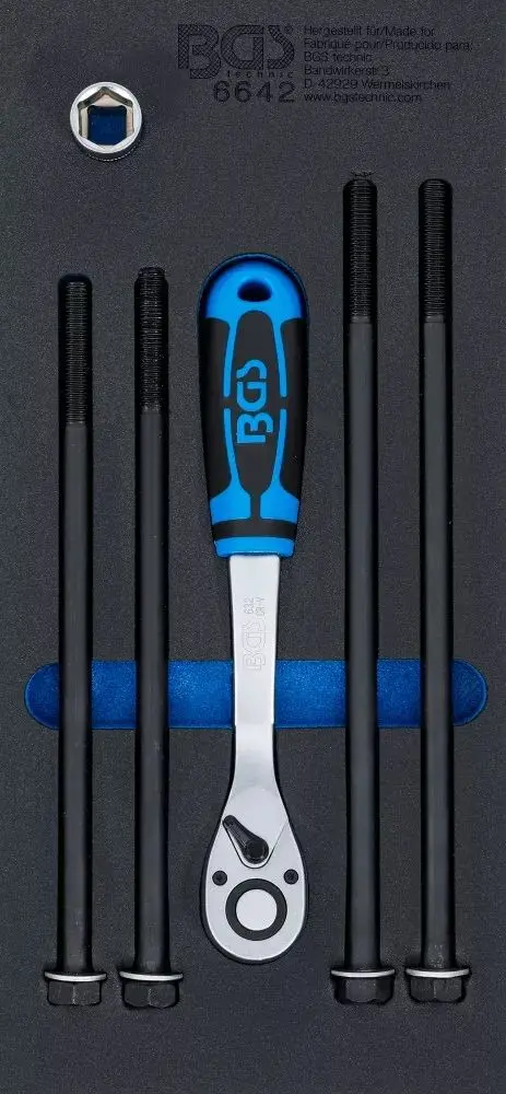 Nářaďový modul: BGS106642 Zápustné šrouby motoru včetně nářadí pro Smart (Sada 6 dílů) (BGS106642)